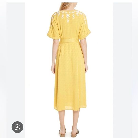 Free People Love To Love You Dress in Yellow Size Small - Picture 2 of 16
